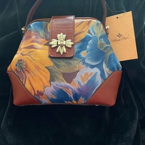 Patricia Nash Kettlewell Handbag Marigold Harvest 100% Leather NWT